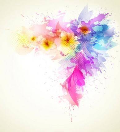 Beautiful flowers background 02 vector