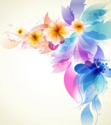 Romantic flower background 03 vector