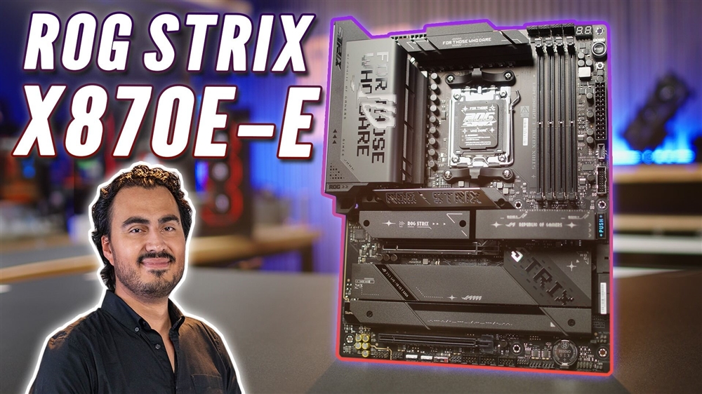 image about - watch: asus rog strix x870e-e - the ultimate motherboard