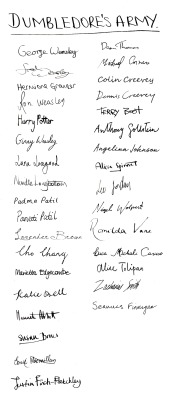 Dumbledore’s Army list
I made with the signatures of the members that appear on the book, more less in that order.
Print on a paper painted with coffee and broke a little.
Please mention me when using my designs 🙏🏻 (@oftheriverside / soyeneri on...