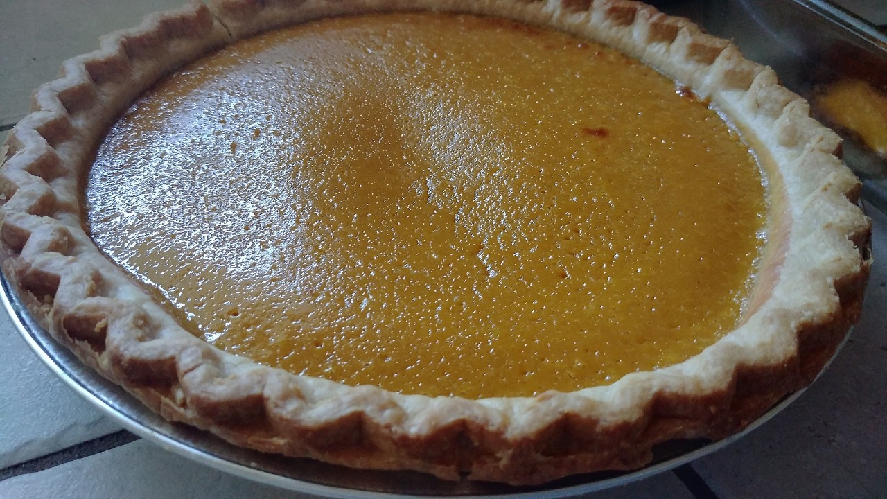 Salt roasted pumpkin pie