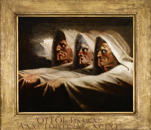 Double, double, toil and trouble…
Did you hear? We just acquired this wicked work by Henry Fuseli. And it’s going on view this Saturday (10/11).
caption: Henry Fuseli (1741-1825), The Three Witches or The Weird Sisters, ca. 1782, oil on canvas, 24 ¾...