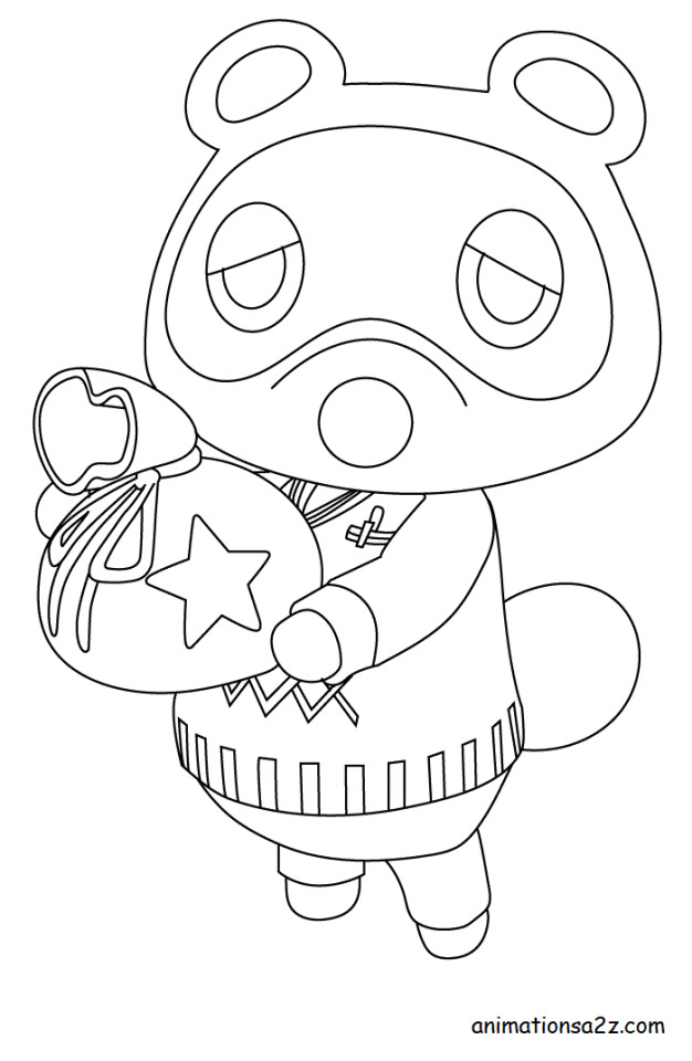 80 Animal Crossing Coloring Pages Marshall Best