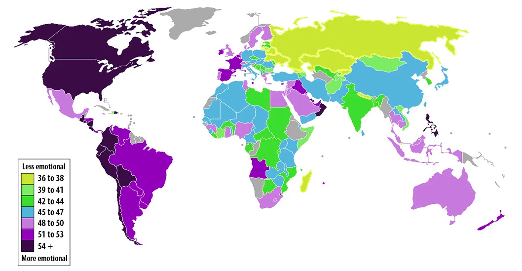 Did you know? The Philippines is the most emotional country in the world. Singapore is the least.
Since 2009, Gallup has been polling people in 150 countries and territories about their everyday emotional experiences. The questions are things like...