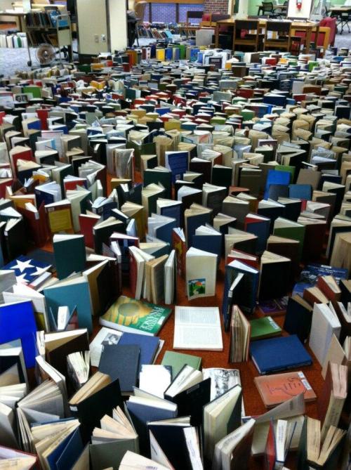 librarylinknj:
“ bookmobility:
“ Earlier this week, a massive storm tore the roof of the library at the University of Nebraska-Kearney, damaging thousands of books.
In response, my latest post on Book Riot is a reflection on how libraries respond to...