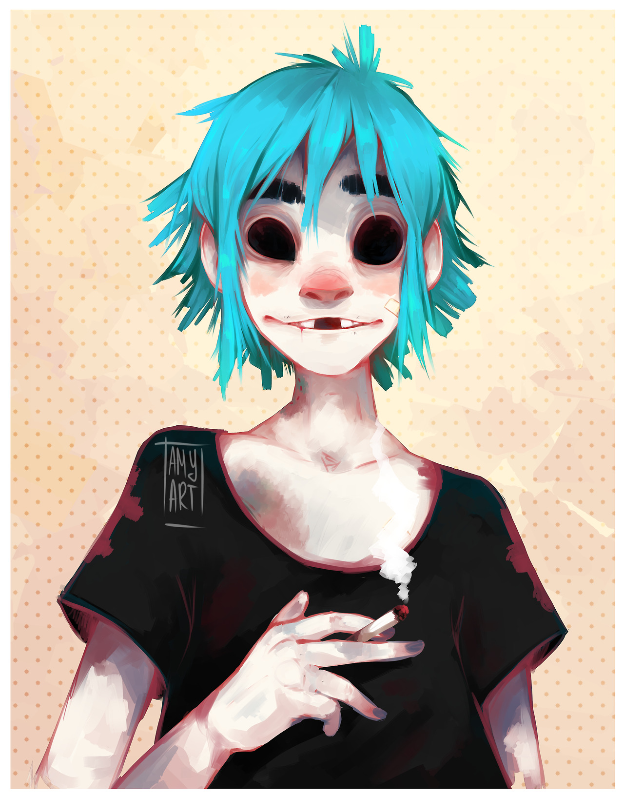 tamyarts:
“I honestly tho I would never finish this xD
(its my first time without lines dont judge pls :‚ 0 )
Im also taking Gorillaz requests , whatever your heart desires c:
More gorillaz art on instagram - @tamyp.art
”