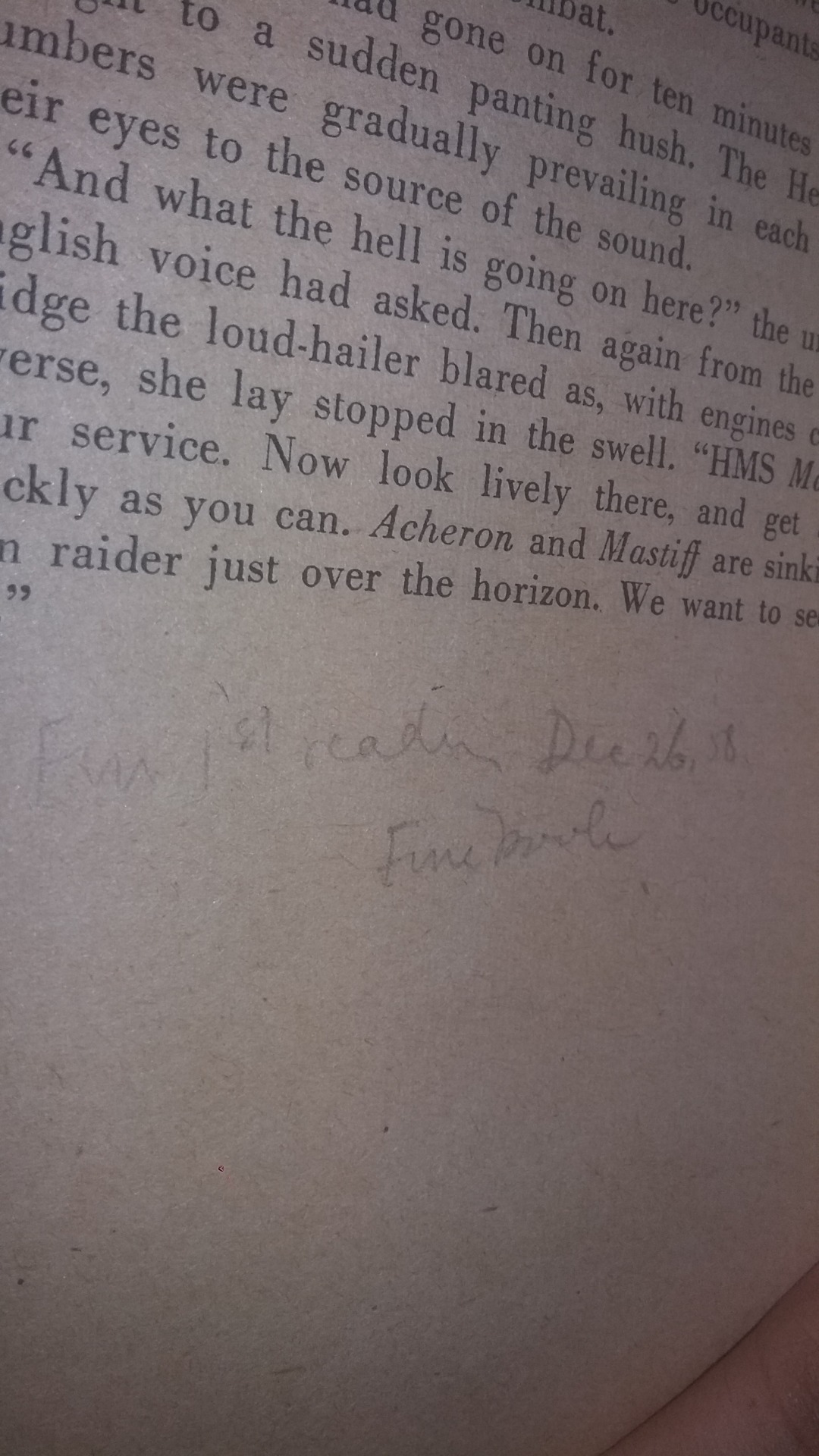 Dear, you, who first finished it in 1958.
Hello, there.
From me, who second finished it in 2020.