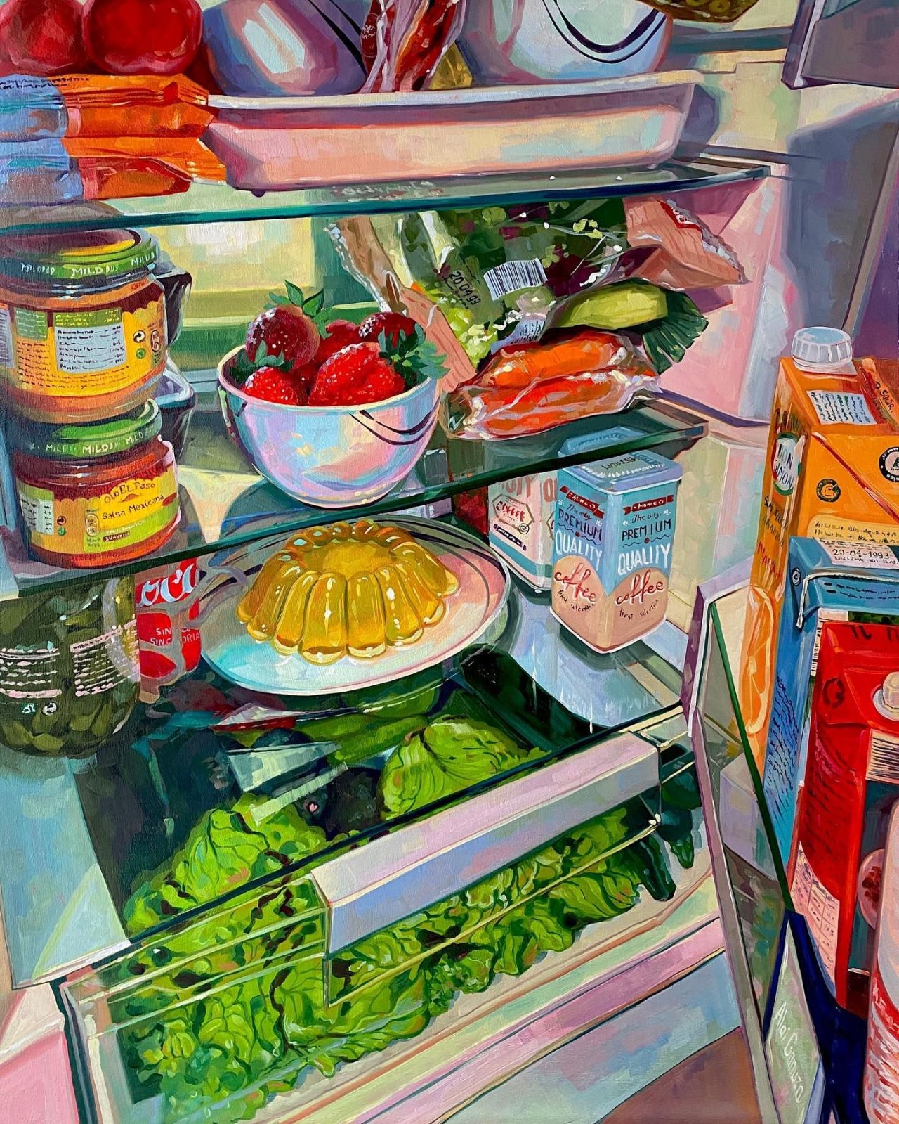 grundoonmgnx:
“Alai Ganuza, My Fridge, 2022
Oil, 72 x 92 cm
”
nice