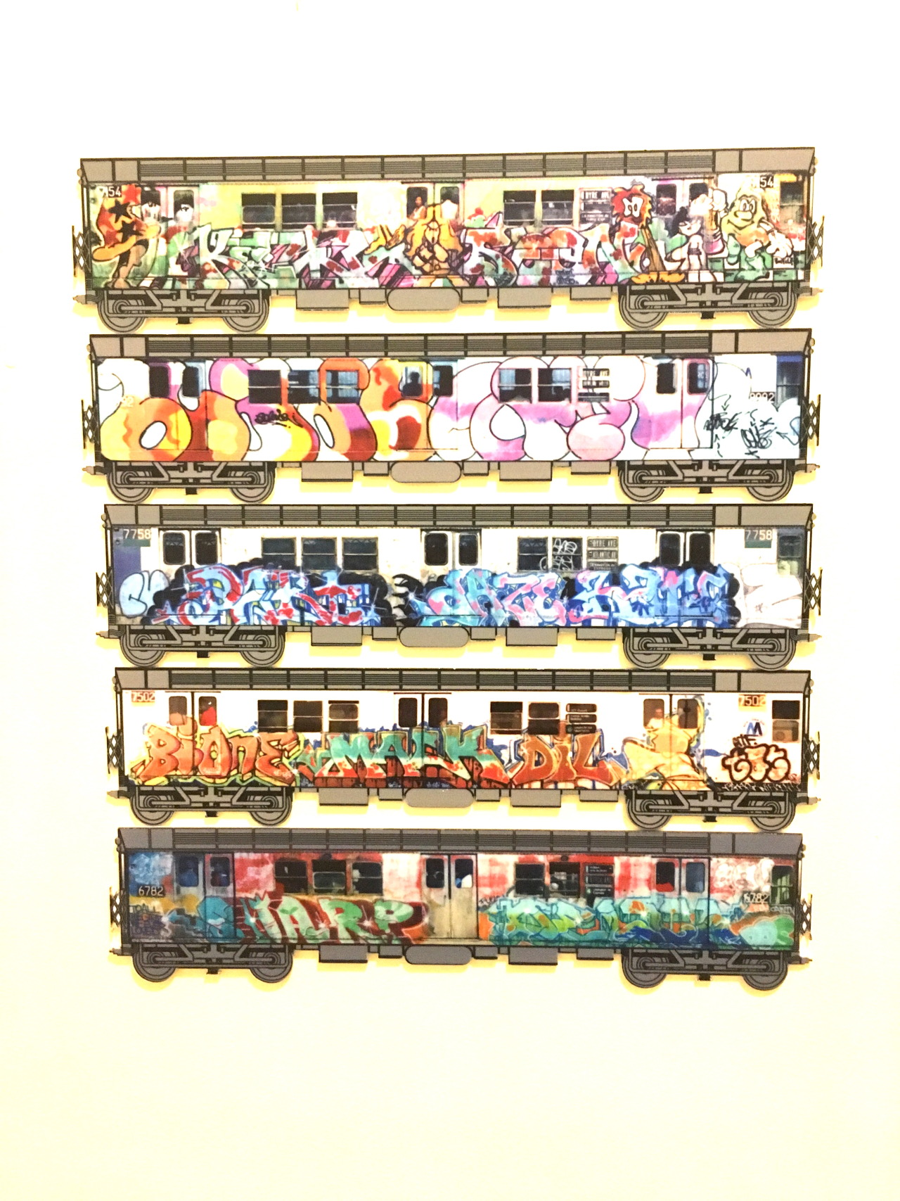 Style wars subway art collection
10in flat panel hybrid original print collection
on laser cut plexi NYC subway trains ..
Revamp 2017 edition..
http://stores.ebay.com/urban-art-designs?_trksid=p2047675.l2563