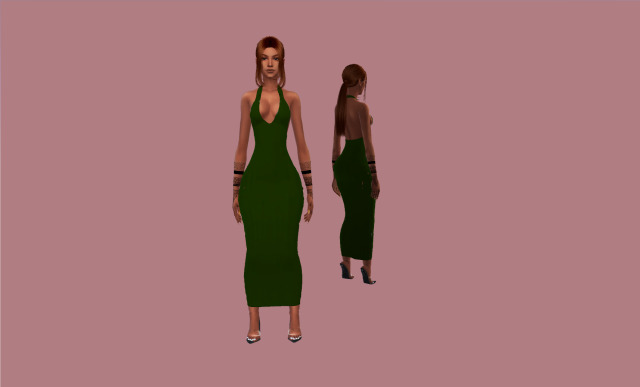 @precioussimz Plunged Halter Bodycon Dress Recolor(Solids) Here’s yet ...