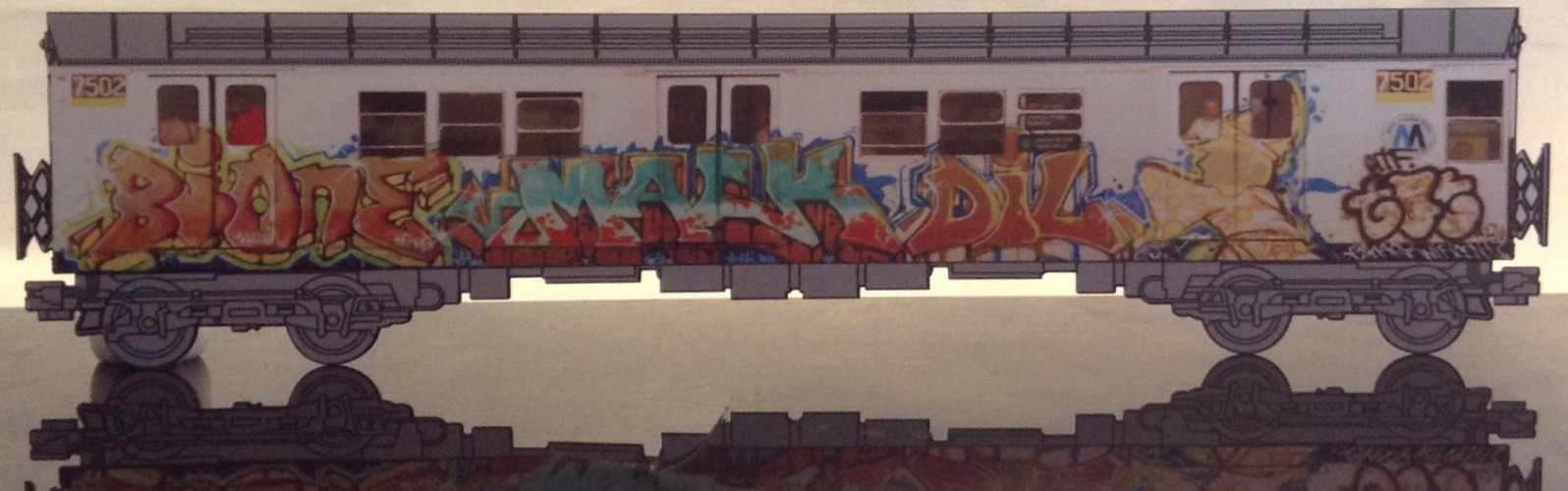 LIMITED EDITION
CLASSIC NYC SUBWAY GRAFFITI
BIO , MACK , DIL ,TATSCRU
1980’s era real NYC GRAFFITI ON TRAINS
ORIGINAL PHOTO , HENRY CHALFANT
PHOTO REVAMP OF NYC CLASSIC GRAFFITI
PART OF GRAFF ART LIFE COLLECTION
LIIKE AND SHARE