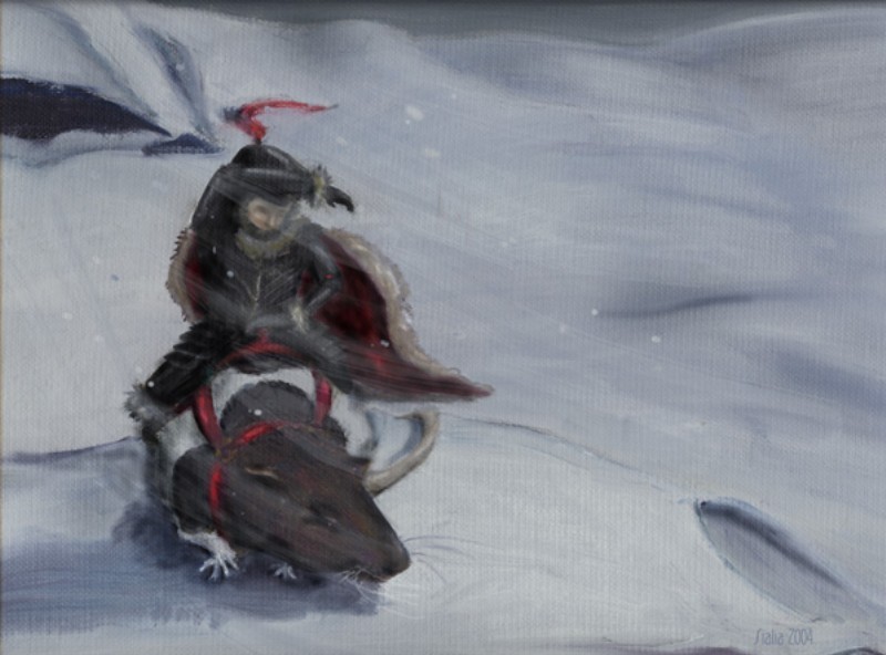 Rat Rider in Snow