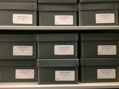 #LibraryShelfieDay!!Here are a couple of shelves holding boxes of photographs from the Hong family papers. You Chung (“Y.C.”) Hong (1898–1977) was an immigration lawyer, civic leader, and major figure in the Los Angeles Chinese community during the...