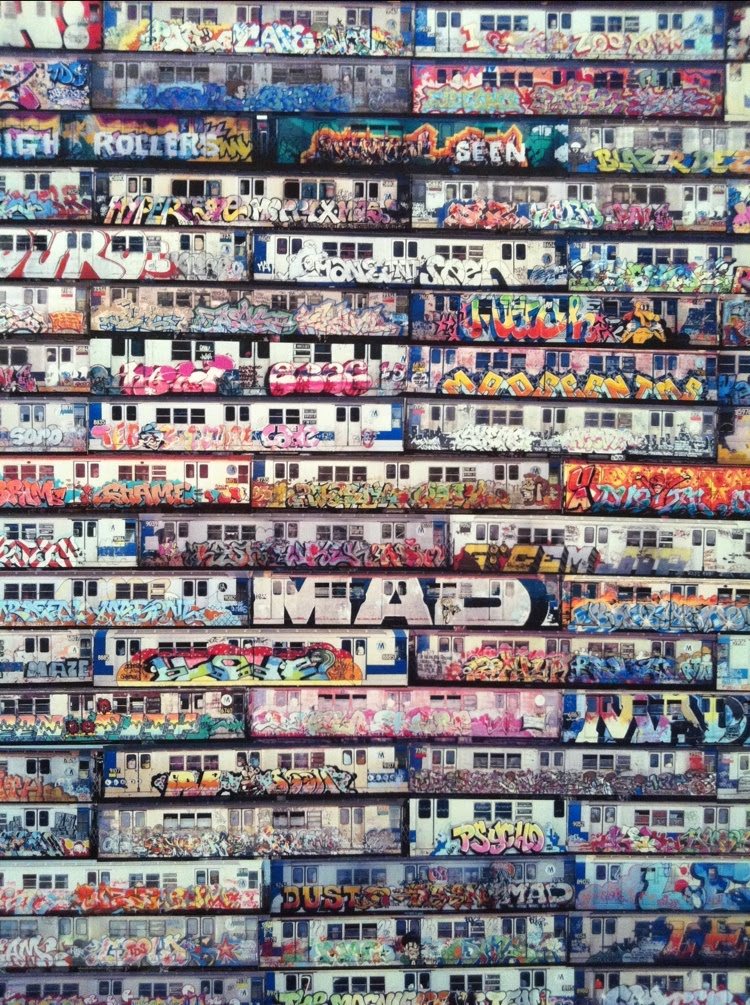 Classic NYC SUBWAY GRAFFITI
1980′s new york city subway,
original Henry Chalfant , photos
http://graff-art-shop.myshopify.com/