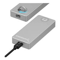 Sabrent Thunderbolt 3 Certified M.2 NVMe SSD Tool-Free Solid Aluminum Enclosure