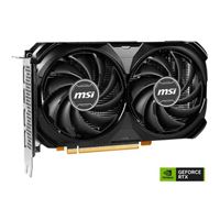 MSI NVIDIA GeForce RTX 4060 Ventus 2X Black Overclocked Dual Fan 8GB GDDR6 PCIe 4.0 Graphics Card