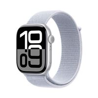 Apple Watch Series 10 GPS 46mm Silver Aluminum Case with Blue Cloud Sport Loop