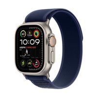 Apple Watch Ultra 2 GPS Cellular 49mm Natural Titanium Case with Blue Trail Loop - M/L