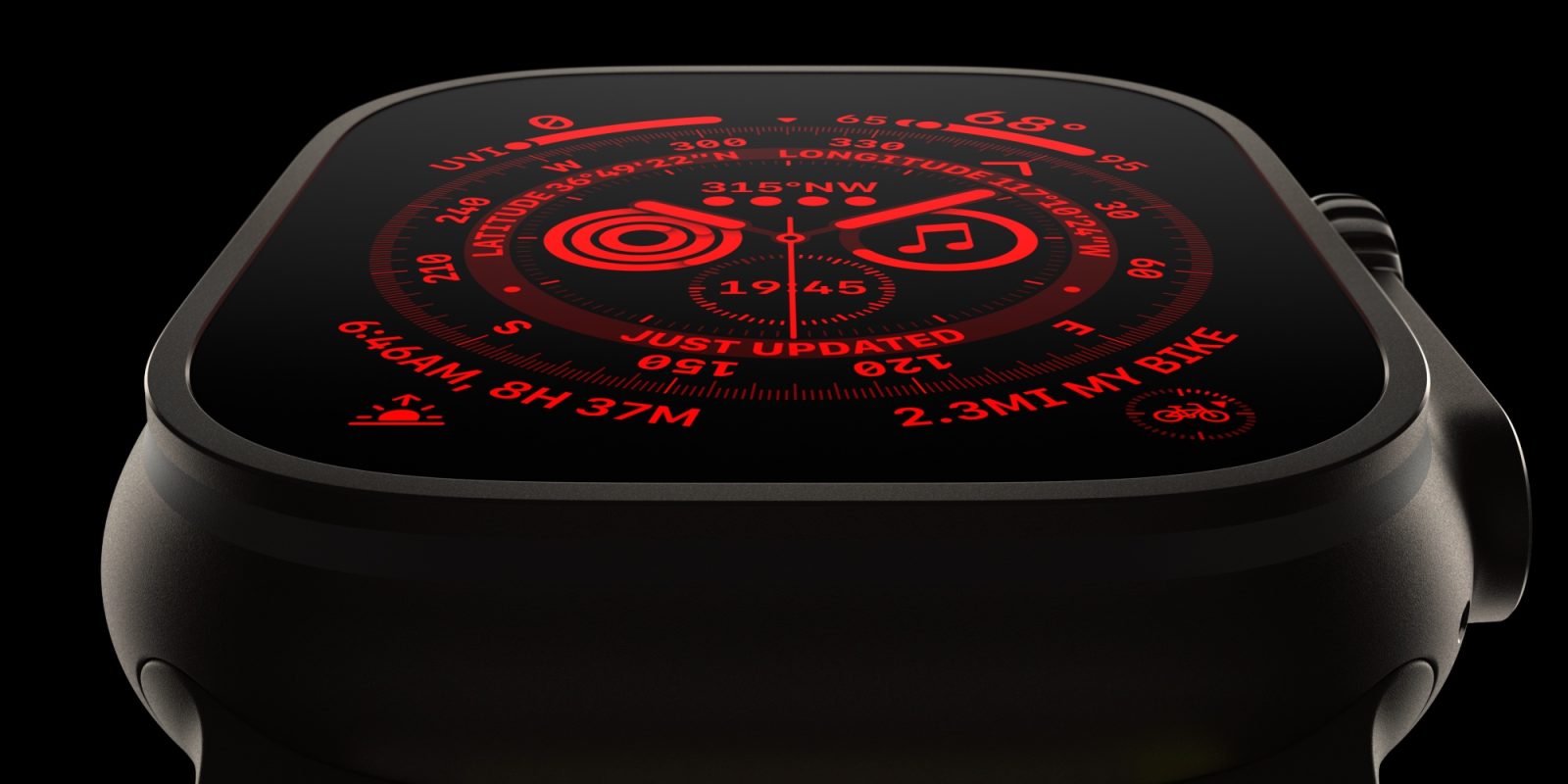 Apple Watch Ultra display