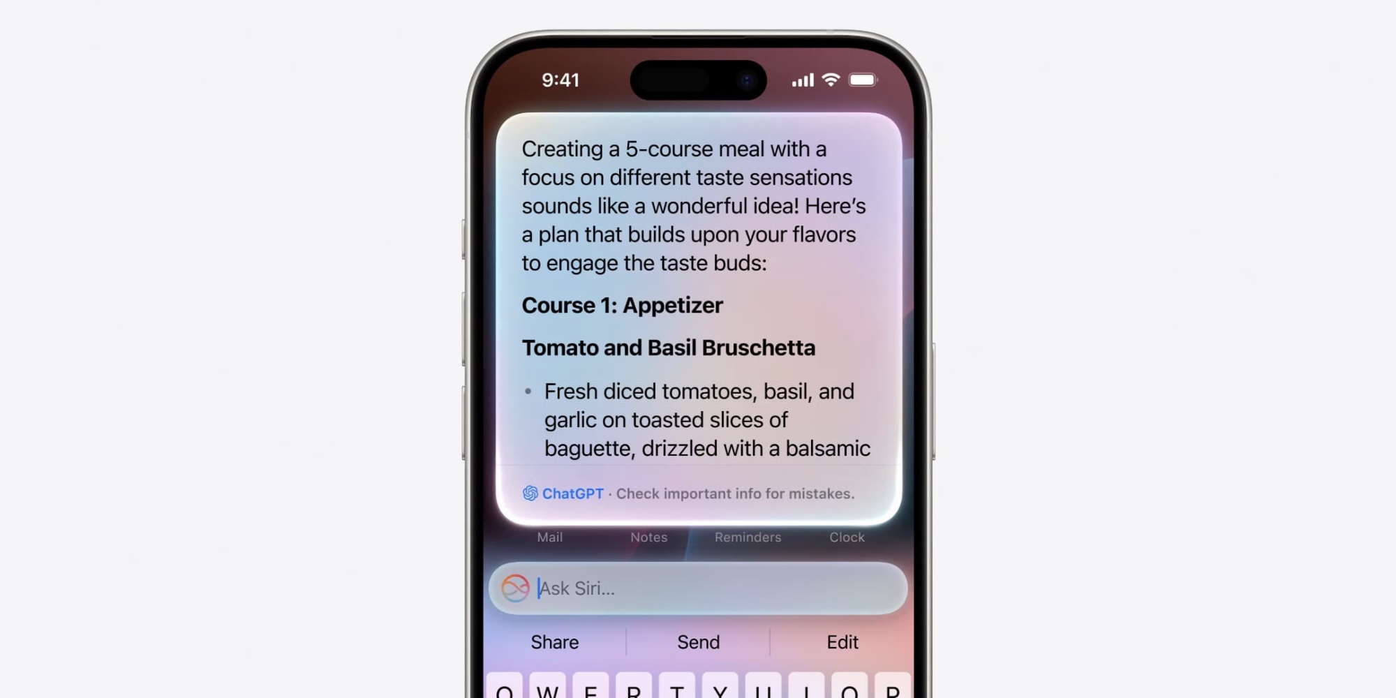 ChatGPT in iOS 18