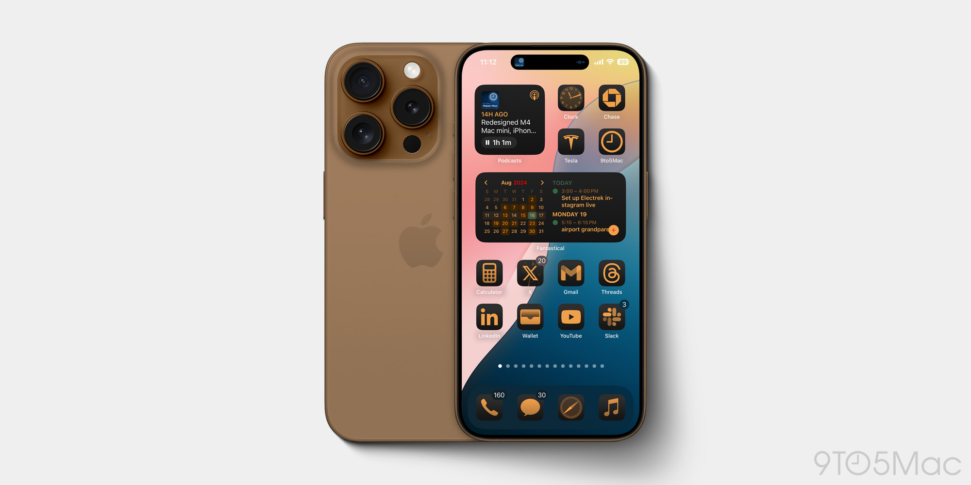 Brown iPhone 16 Pro concept