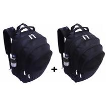 Kit 02 Mochila Escolar Bolsa Resistente Masculino Feminino - New Bag