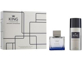 Kit Perfume Antonio Banderas King of Seduction - Masculino Eau de Toilette 100ml com Desodorante