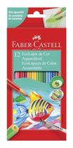 Lápis de Cor Ecolápis Faber-Castell Aquarelável 12 Cores