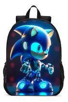 Mochila Escolar Infanto Juvenil Filmes Desenhos Sonic Ouriço Novidade Geek Skin 188