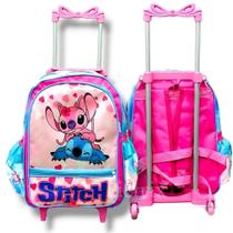 Mochila stitch infantil juvenil escolar lançamento reforçada - PIETRIX