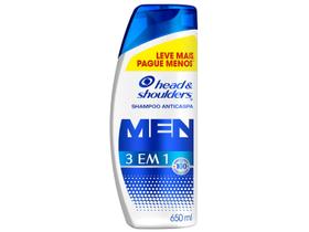 Shampoo Anticaspa Head & Shoulders Men 3 em 1 - 650ml