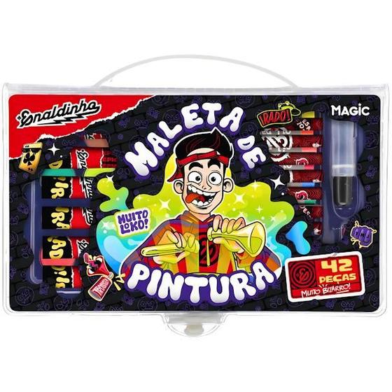 Imagem de Maleta Para Pintura Enaldinho 42 Itens Plastica Magic Kids