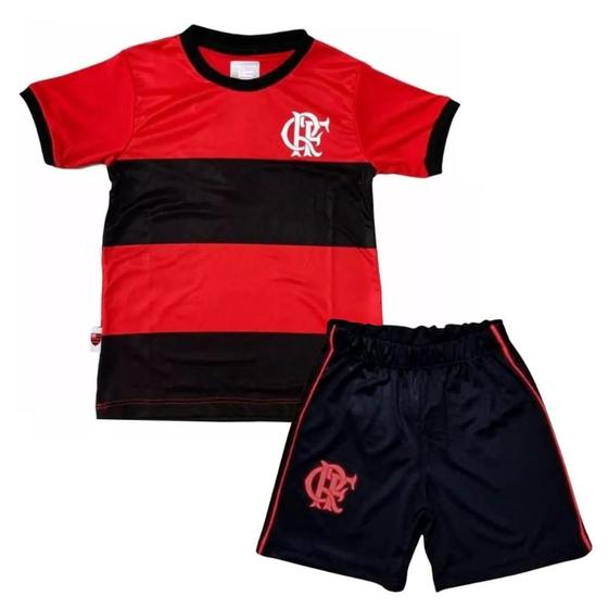 Imagem de Uniforme Infantil Flamengo Listrado Oficial