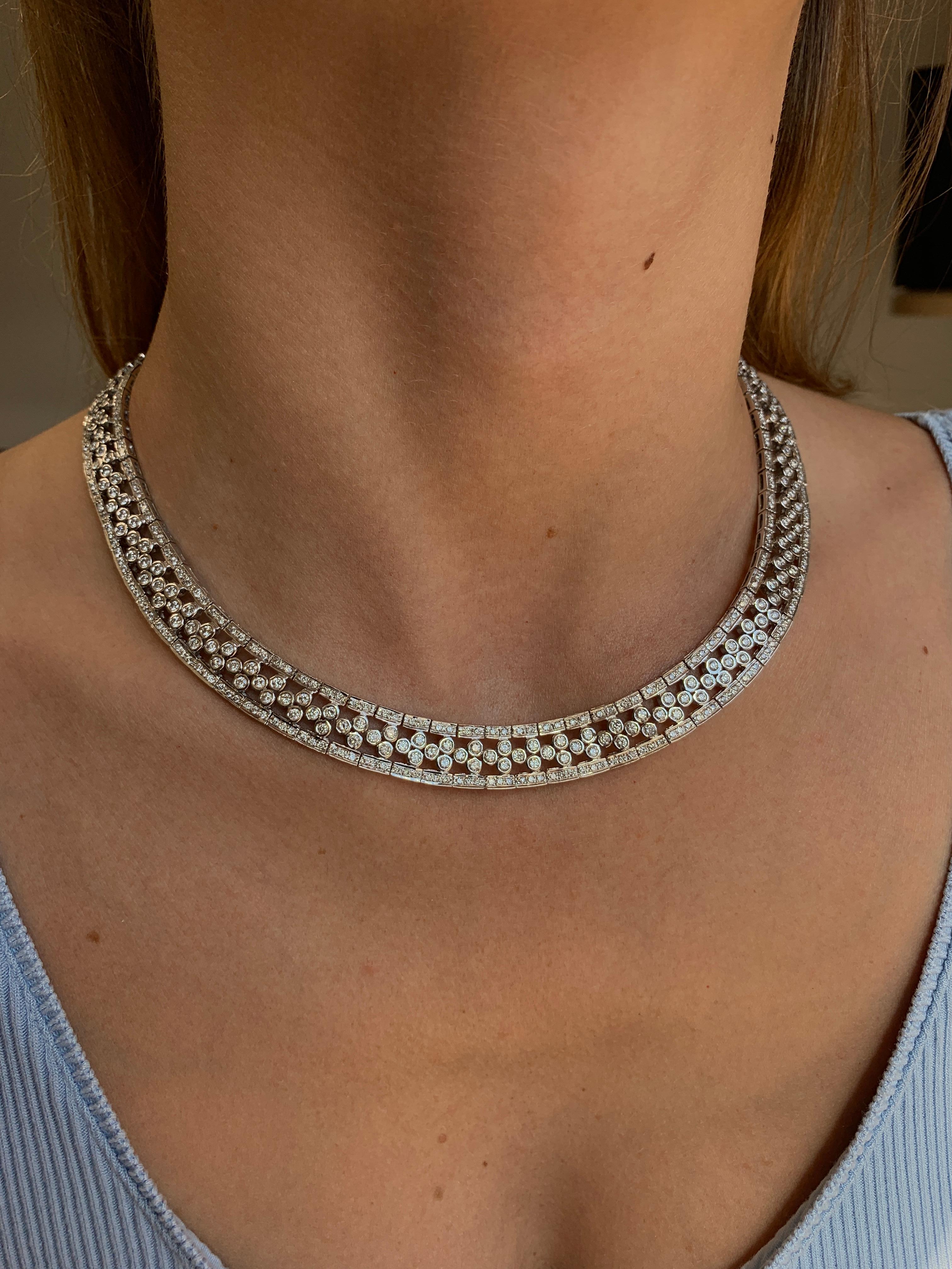 diamond choker necklace