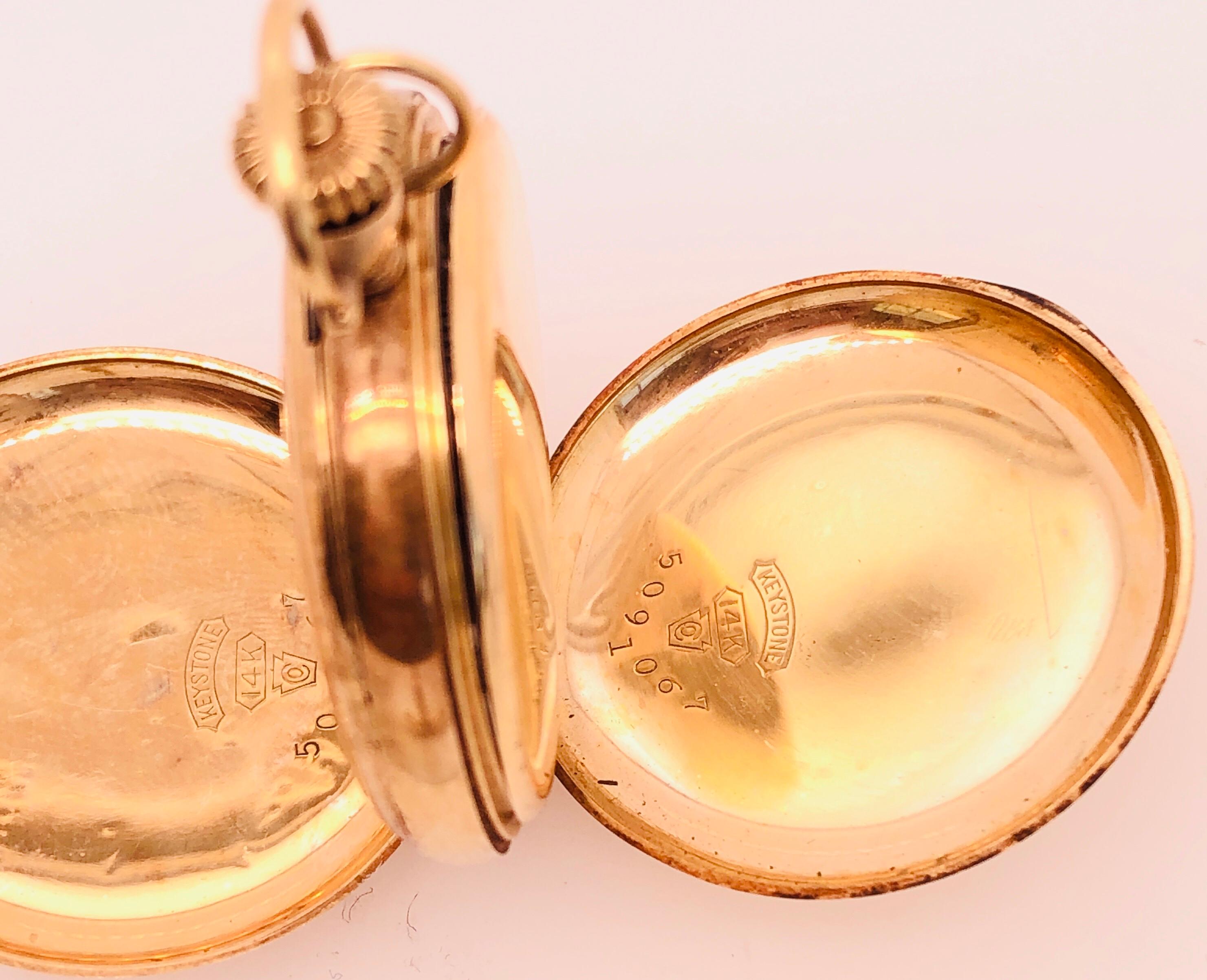 elgin 14k gold pocket watch