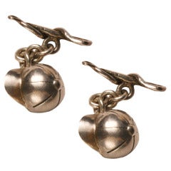 Victorian Sterling Silver Equestrian Cufflinks