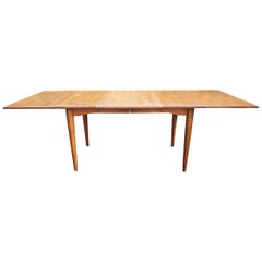 Conant Ball Mid Century Drop Leaf Maple Dining Table with 4 Leaves!