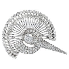 Retro Diamond Brooch, 1940s