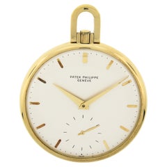 Patek Philippe 18k Yellow Gold Open Face 18j Swiss Pocket Watch Ref. 866