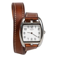 Hermès 2011 Brown Leather Cape Cod Watch