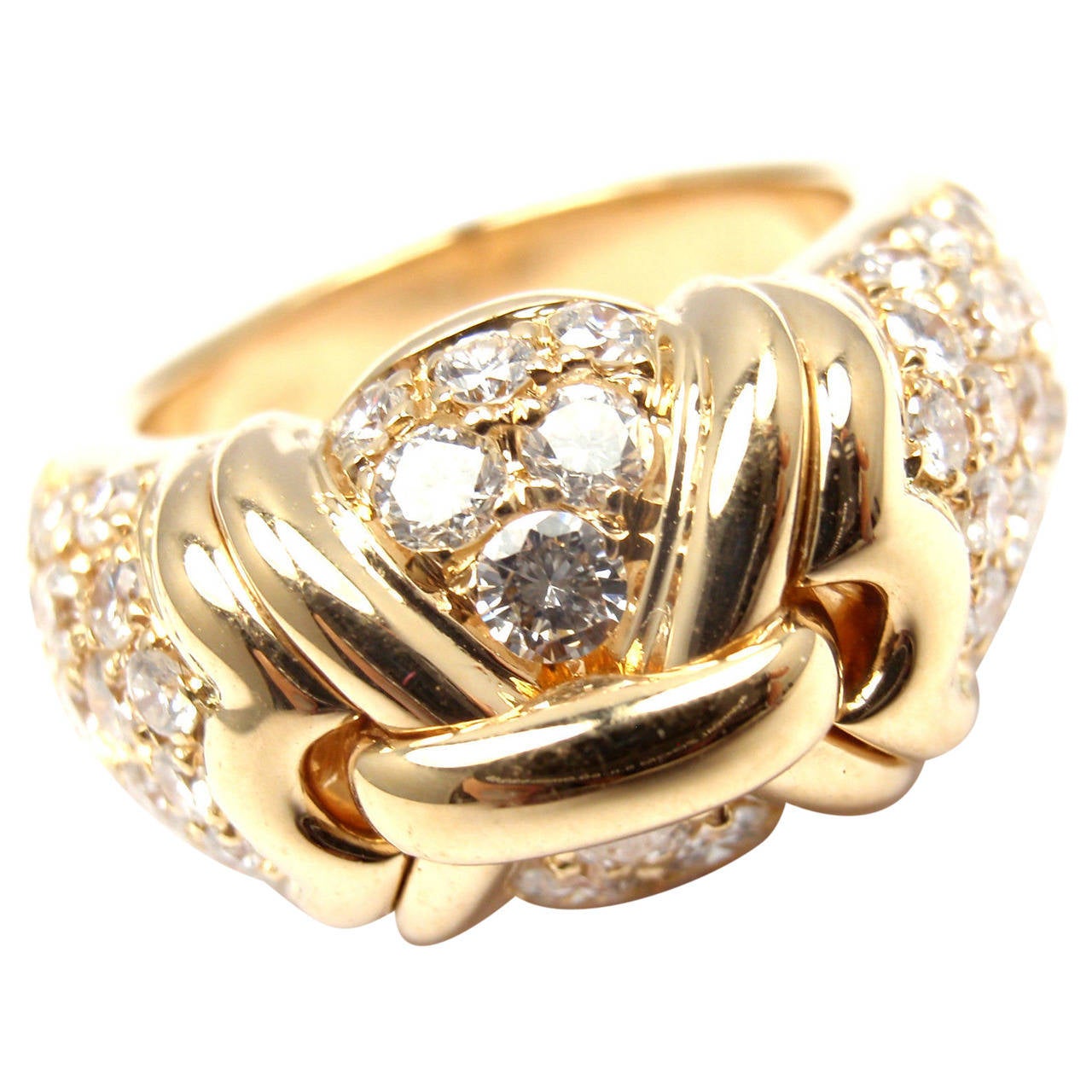 Bulgari Diamond Gold Cocktail Ring