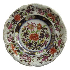 Piatto laterale georgiano in pietra di Mason's Ironstone con motivo floreale giapponese, Circa 1815