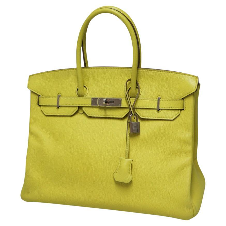 Hermès Birkin 35 Lime Epsom leather