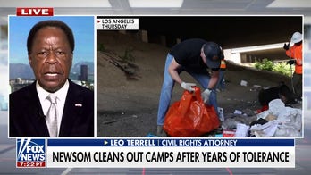 Newsom seen cleaning out LA homeless camps after years of policy failures