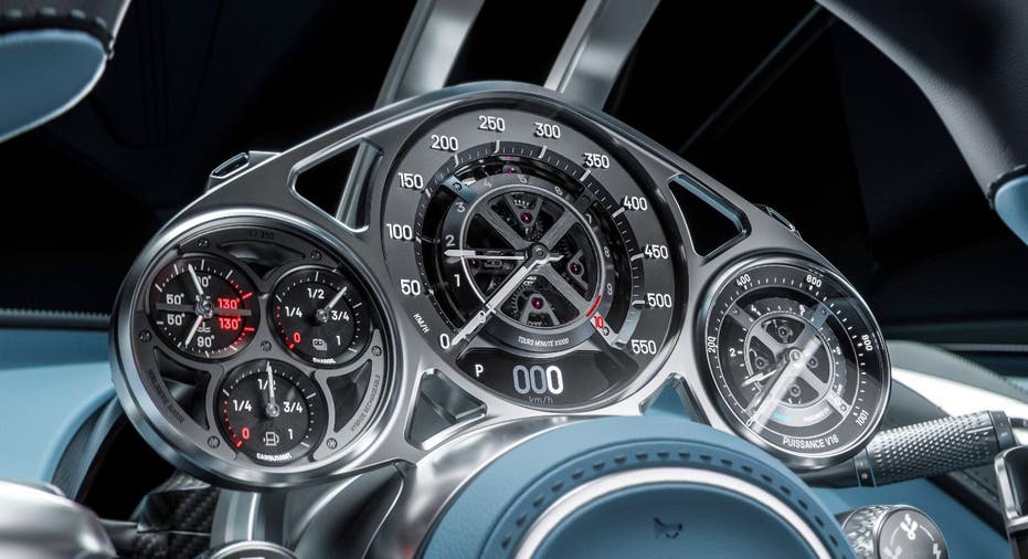 Bugatti Tourbillon instrument cluster