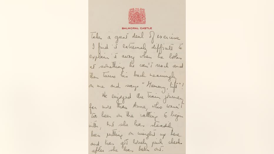 Letter from Elizabeth