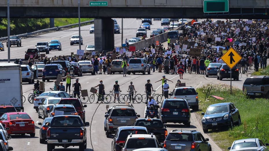 Minnesota highway protest