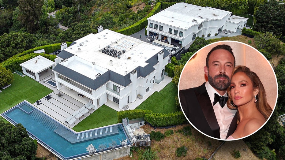 Beverly Hills mansion of Ben Affleck and Jennifer Lopez.