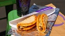 The two protein options for the Cheesy Street Chalupas are chicken and steak