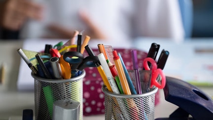 PRODUCTION - 27 June 2024, Baden-Württemberg, Neckartailfingen: Pencil trays in the classroom of a fourth grade elementary school. Photo: Marijan Murat/dpa - ATTENTION: For editorial use only and only with full reference to the above credit (Photo by Marijan Murat/picture alliance via Getty Images)
